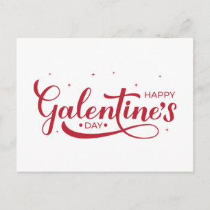 Happy Galentine's Day-kalligrafie Briefkaart