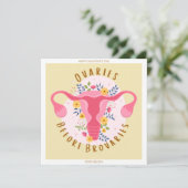 Happy Galentine's Day Ovaria voor Brovaria Feestdagenkaart (Staand voorkant)