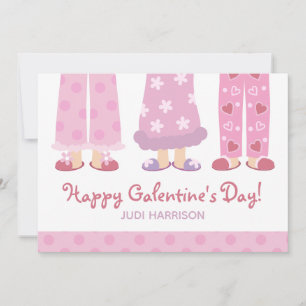Happy Galentine's Day Pajamas Valentijnse kaart