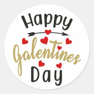Happy Galentines Day Valentijnse Love Friendships Ronde Sticker