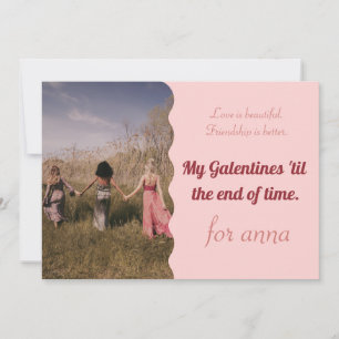 Happy Galentine's Valentijnse vakantie Feestdagenkaart