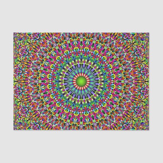Happy Garden Mandala Tissuepapier (Voorkant)