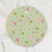 Happy Garden Party Hedgehog Baby shower Dank u Bedankjes Labels (Achterkant)