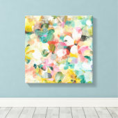 Happy Garden | Zachte pasta's Canvas Afdruk (Insitu (Houten vloer))