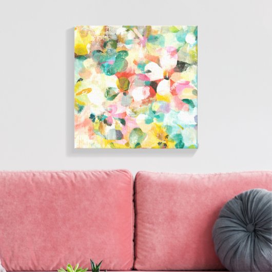 Happy Garden | Zachte pasta's Canvas Afdruk (Insitu (Woonkamer))