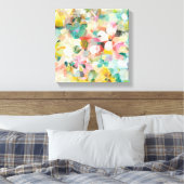 Happy Garden | Zachte pasta's Canvas Afdruk (Insitu (Slaapkamer))