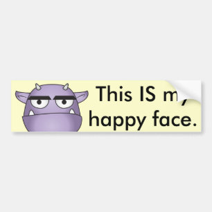 Happy Gargoyle Cartoon - Fantasy Bumpersticker