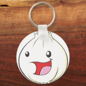 Happy Garlic Vegetable Smiling Sleutelhanger (Voorkant)