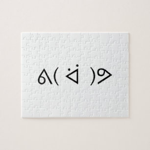 Happy Gary ᕕ( ᐛ )ᕗ Meme Emoticon Emoji Text Art Legpuzzel