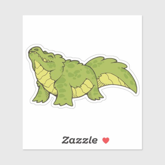 Happy Gator-Sticker Sticker (Vel)