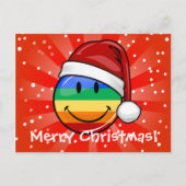 Happy Gay Lgbt Flag Custom Text Holiday Postcards Feestdagenkaart (Voorkant)