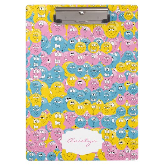 Happy, Gekke en Funny 😊 Emoji Faces Klembord (Voorkant)