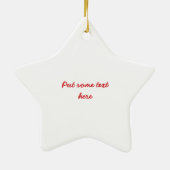 Happy gekke puppy aangepaste ornament (Achterkant)