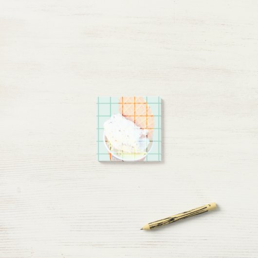 Happy Gelato Post-it® Notes (Op bureau)