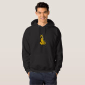 Happy German Shepherd For German Shepherd Dog Owne Hoodie (Voorkant volledig)