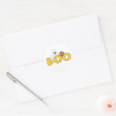 Happy Ghost Boo Ronde Sticker (Envelop)