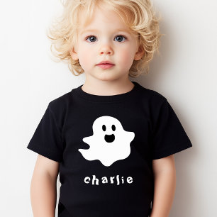 Happy Ghost en de naam kinder Halloween Kinder Shirts