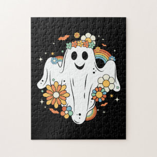 Happy Ghost Retro Hippie Vibe Legpuzzel