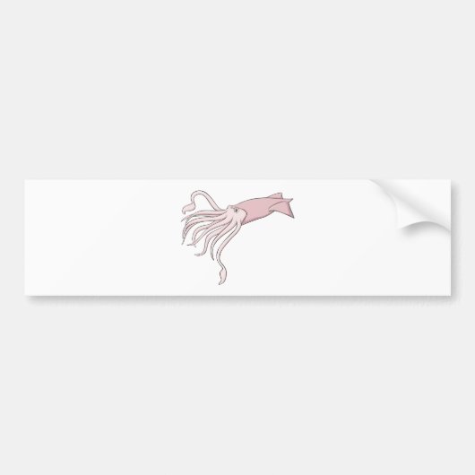Happy Giant Squid Bumpersticker (Voorkant)