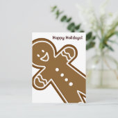 Happy Gingerbread Tall man Feestdagenkaart (Staand voorkant)