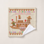 Happy Gingerbrood Cookies Bad Handdoek (Wasdoekje)