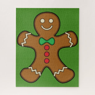 Happy Gingerbrood Man Legpuzzel
