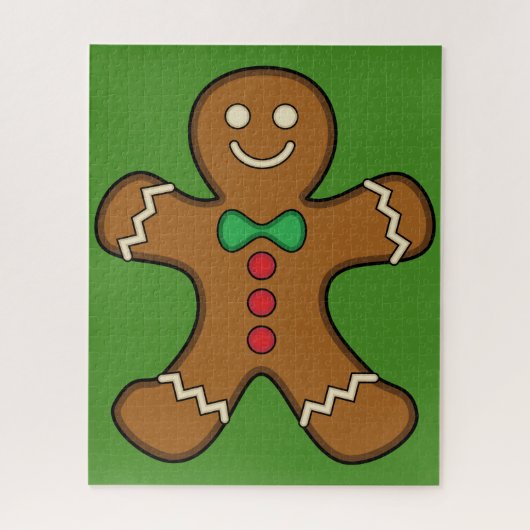 Happy Gingerbrood Man Legpuzzel (Verticaal)