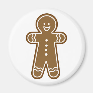 Happy Gingerbrood Tall man Magneet
