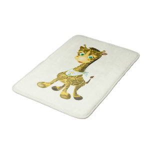 Happy Giraffe Bath Mat