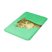 Happy Giraffe Funny Bath Mat (Gekanteld)