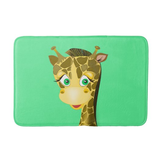 Happy Giraffe Funny Bath Mat (Voorkant)