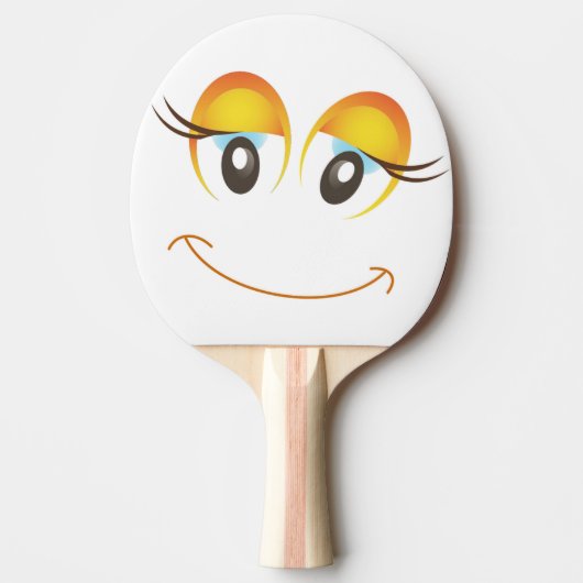 HAPPY GIRL FACE TAFELTENNISBATJE (Voorkant)