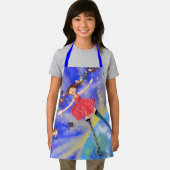 Happy Girl met BirdsApron Spring Schort (Insitu)