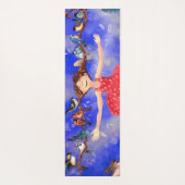 Happy Girl met Vogels Yoga Mat (Achterkant)