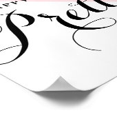 Happy Girls zijn de Abstracte roze Poster (Hoek)