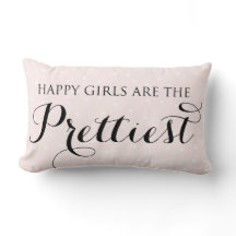 Happy Girls zijn de Quote Pillow