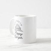 Happy glamper monogram koffiemok (Voorkant links)