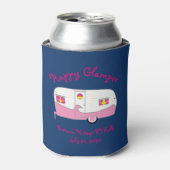 Happy Glamper Pink  Canned Ham Trailer Blikjeskoeler (Blikje Voorkant)
