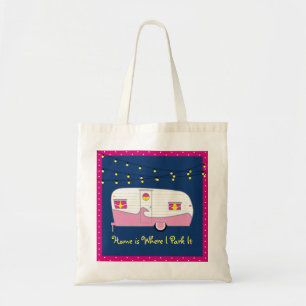 Happy Glamper Pink Canned Ham Trailer Tote Bag