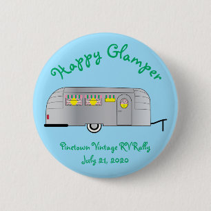 Happy Glamper Streamline-trailer Ronde Button 5,7 Cm