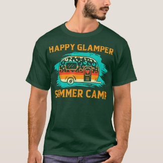 Happy Glamper Summer Camp, Forest Summer Camp desi T-shirt