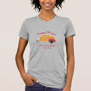 Happy Glamper Teardrop Trailer T-shirt