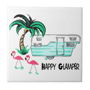 Happy Glamper Tegeltje