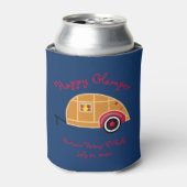 Happy Glamper Woodie  Teardrop Trailer Blikjeskoeler (Blikje Voorkant)