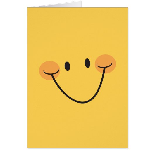 Happy glimlach helder geel (Voorkant)