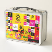 HAPPY Glitched Metal Lunchbox (Dos)