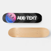 Happy Glossy Bisexuality Pride Flag Skateboard (Horizontaal)