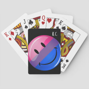 Happy Glossy Bisexuality Pride Flag Speelkaarten