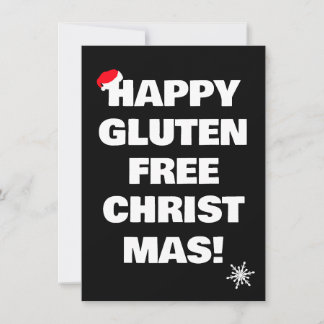 Happy Gluten Free Christmas  Feestdagenkaart