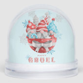 Happy Gnoel Christmas Gnomes Sneeuwbol (Voorkant)